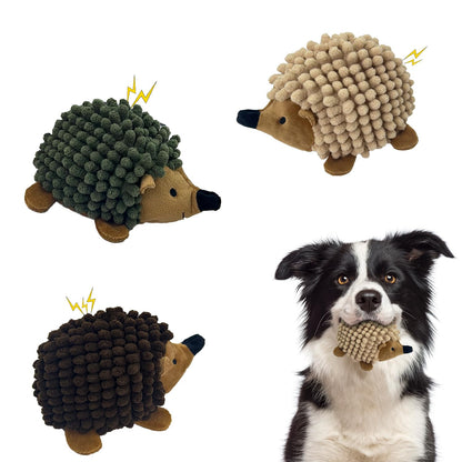 Chongqile Plush Hedgehog Dog Toys 3 PCS - Squeaky Stuffless Hedgehog for Small and Medium Dogs - Keep Your Puppy Busy with Multi-Colored Interactive Pet Toys