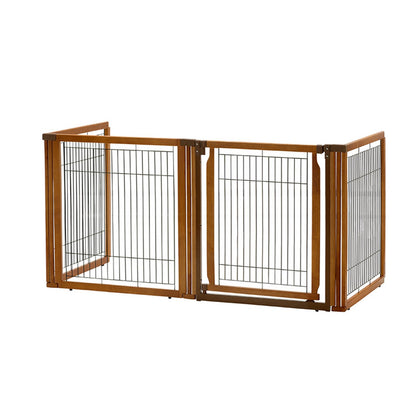 Richell Convertible Elite 4 Panel Pet Gate - Autumn Matte