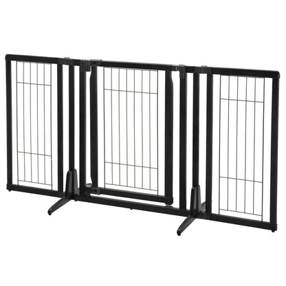 Richel Premium Plus Freestanding Pet Gate - Black