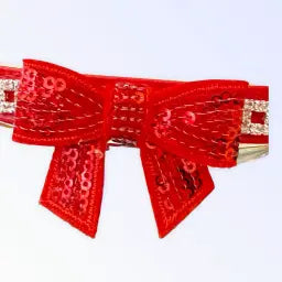 My Glam Holiday Bow Collar