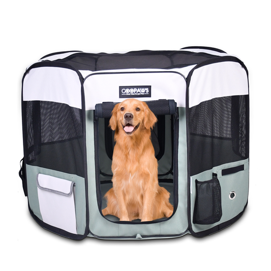 JESPET Pet Dog Playpens 36", 45" & 61" Portable Soft Dog Exercise Pen Kennel with Carry Bag for Puppy Cats Kittens Rabbits, Indoor/Outdoor Use