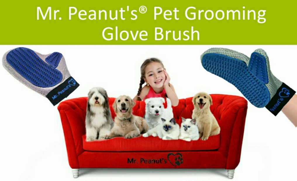 Mr. Peanut's Original Pet Grooming Glove