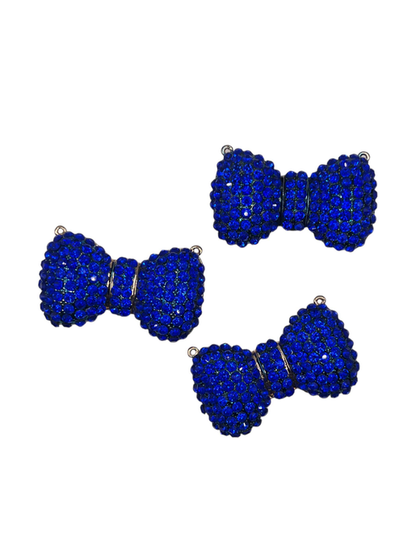 Royal Blue Bow Necklace- Big Dog Necklace