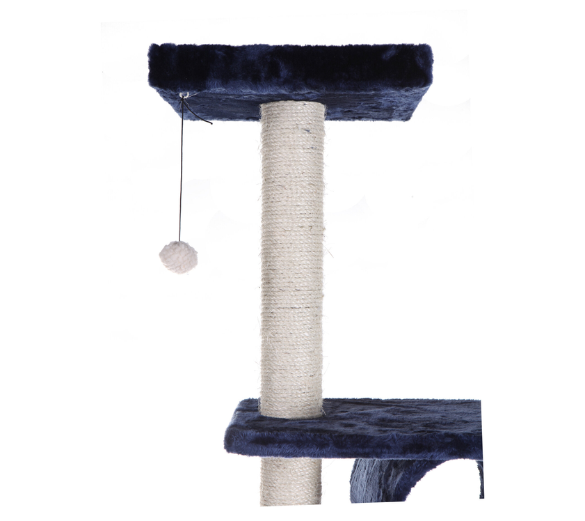 Real Wood 71" Navy Cat ClimbIng Tower Scratching Furniture