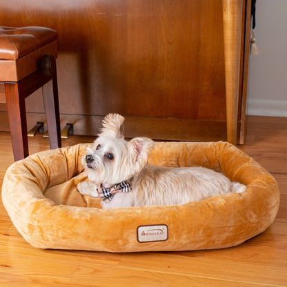 Armarkat Bolstered Pet Bed and Mat, ultra-soft Dog Bed S/M/L
