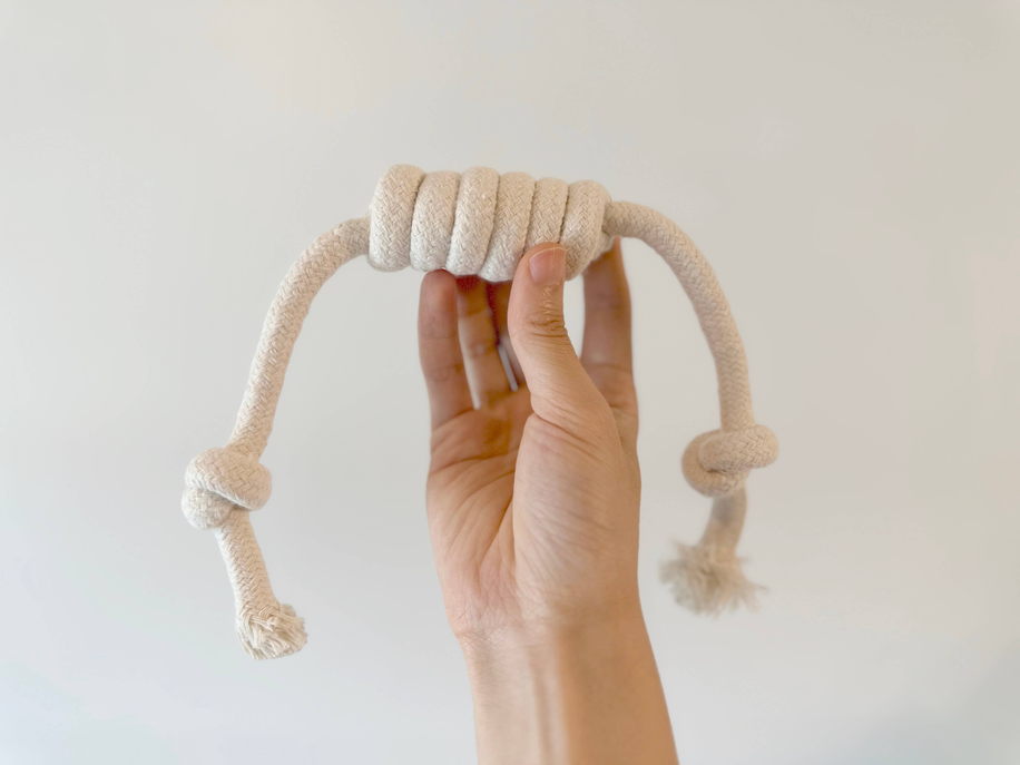 Handmade Natural White Tug of War Toys Set-4 Piece