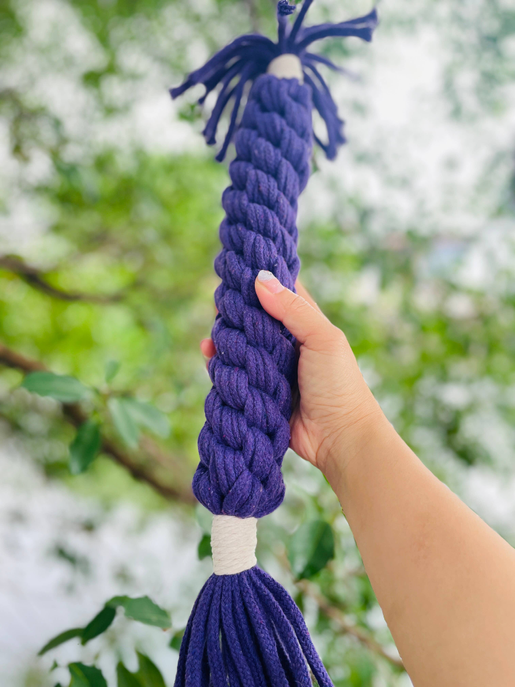 Large Handmade Macrame Purple Candy Rope for Big Dogs