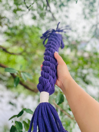 Large Handmade Macrame Purple Candy Rope for Big Dogs