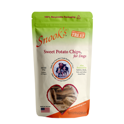 Sweet Potato Dog Chips - Soup bone shaped