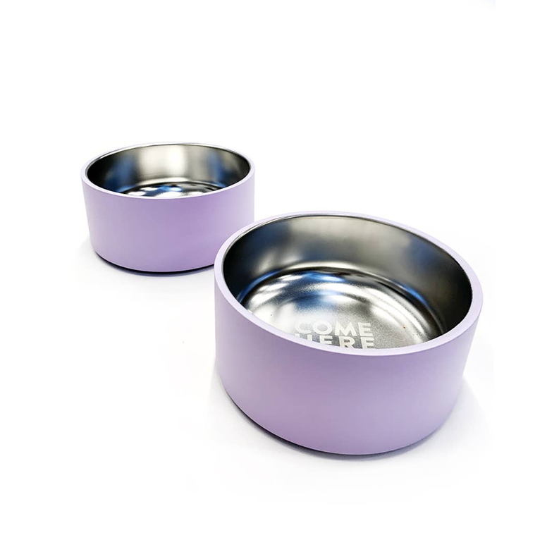 Lilac Dog Bowl