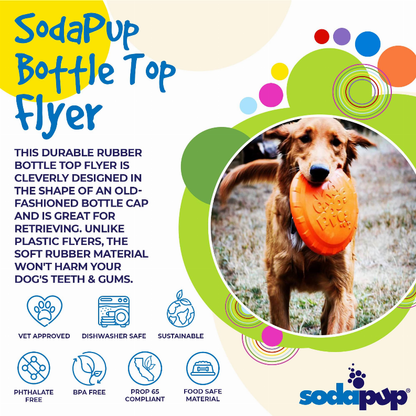 SP Bottle Top Flyer Durable Rubber Retrieving Frisbee