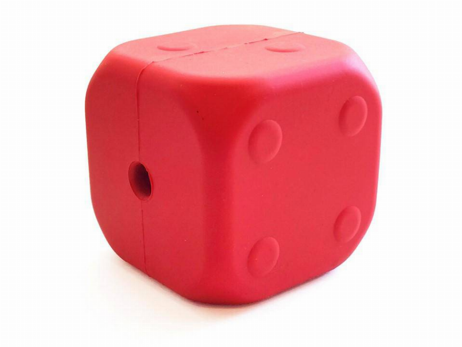 MKB Dice Toy Durable Rubber Chew Toy & Treat Dispenser