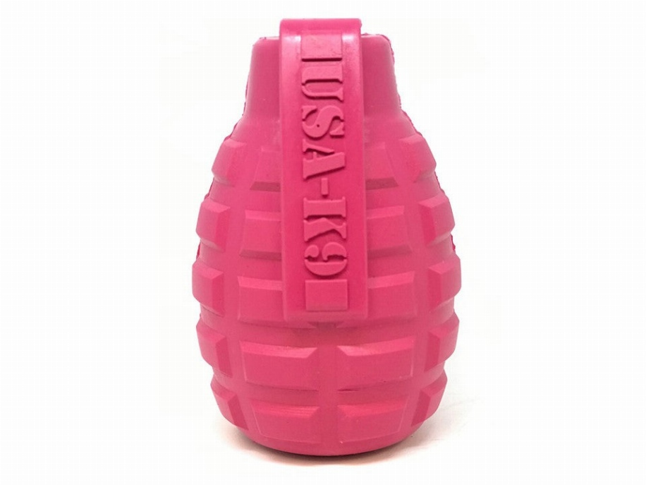 USA-K9 Puppy Grenade Durable Rubber Chew Toy & Treat Dispenser for Teething Pups