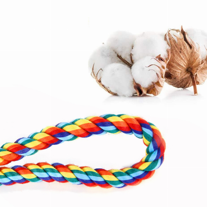 Handmade Dog Chew Toy Cotton Rope Set- 4 Pieces